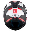 Κράνος μηχανής MT STINGER 2 ZIVZE B5 ΜΑΤ BLACK/WHITE/RED FULL FACE thumb