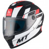 Κράνος μηχανής MT STINGER 2 ZIVZE B5 ΜΑΤ BLACK/WHITE/RED FULL FACE