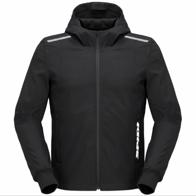 Φούτερ μοτοσυκλέτας SPIDI HOODIE ARMOR LIGHT BLACK