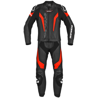 Δερμάτινη φόρμα αναβάτη SPIDI LASER TOURING Red/Black 2PC
