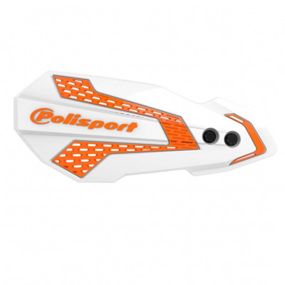 Προστατευτικές χούφτες μηχανής POLISPORT MX FLOW KTM/HUSQ/SHERCO/GAS GAS WHITE/ORANGE Προστατευτικές χούφτες μηχανής POLISPORT MX FLOW KTM/HUSQ/SHERCO/GAS GAS WHITE/ORANGE