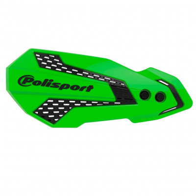 Προστατευτικές χούφτες μηχανής POLISPORT MX FLOW KAWASAKI/SUZUKI GREEN/BLACK