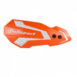Προστατευτικές χούφτες μηχανής POLISPORT MX FLOW KTM/HUSQ/SHERCO/GAS GAS ORANGE/WHITE