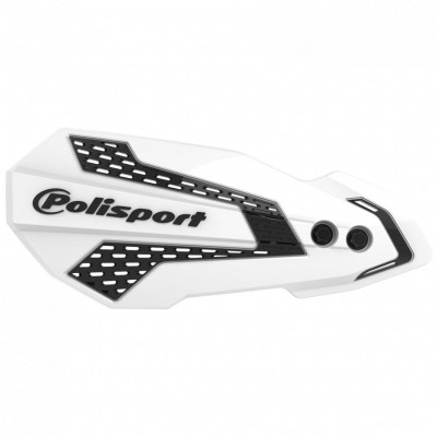 Προστατευτικές χούφτες μηχανής POLISPORT MX FLOW HONDA CRF450R/RX 21/22 CRF250R/RX 22 WHITE/BLACK