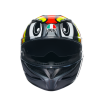 Κράνος μηχανής AGV K3 -BIRDY 2.0 ΓΚΡΙ/ΚΙΤΡΙΝΟ/ΚΟΚΚΙΝΟ thumb
