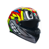 Κράνος μηχανής AGV K3 -BIRDY 2.0 ΓΚΡΙ/ΚΙΤΡΙΝΟ/ΚΟΚΚΙΝΟ