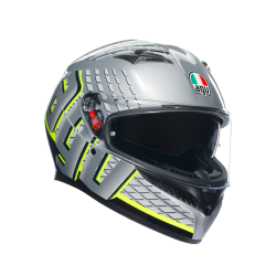 Κράνος μηχανής AGV K3 - FORTIFY GREY/BLACK/YELLOW FLUO