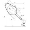 Καθρέφτες μοτοσυκλέτας Trident 91635 thumb