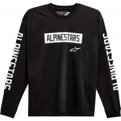 T-shirt μοτοσυκλέτας ALPINESTARS TEE LS AUTHENTIC BLACK