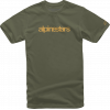 T-shirt μοτοσυκλέτας ALPINESTARS TEE HERITAGE GRN/GLD