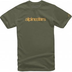 T-shirt μοτοσυκλέτας ALPINESTARS TEE HERITAGE GRN/GLD