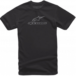 T-shirt μοτοσυκλέτας ALPINESTARS TEE WORDMARK BK/GY