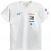 T-shirt μοτοσυκλέτας ALPINESTARS TEE H-BLOCK WHITE