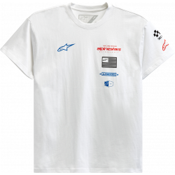 T-shirt μοτοσυκλέτας ALPINESTARS TEE H-BLOCK WHITE