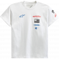 T-shirt μοτοσυκλέτας ALPINESTARS TEE H-BLOCK WHITE thumb