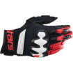 Γάντια μηχανής ALPINESTARS HALO BLK/WT/RD thumb