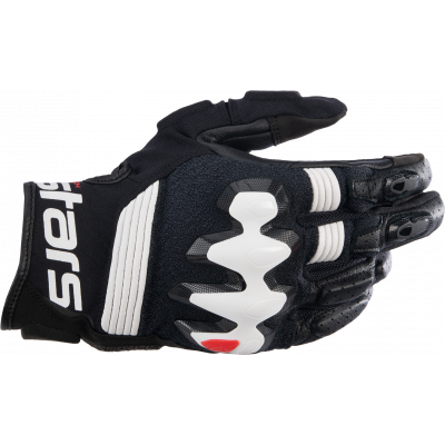 Γάντια μηχανής ALPINESTARS HALO BLK/WT