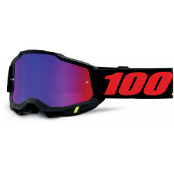 Μάσκα motocross 100% ACCURI2 MORPHUIS - MIRROR RED/BLUE