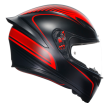 Κράνος μηχανής AGV K1 S WARMUP ΜΑΤ ΜΑΥΡΟ/ΚΟΚΚΙΝΟ thumb