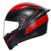 Κράνος μηχανής AGV K1 S WARMUP ΜΑΤ ΜΑΥΡΟ/ΚΟΚΚΙΝΟ thumb