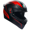 Κράνος μηχανής AGV K1 S WARMUP ΜΑΤ ΜΑΥΡΟ/ΚΟΚΚΙΝΟ