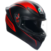 Κράνος μηχανής AGV K1 S WARMUP ΜΑΤ ΜΑΥΡΟ/ΚΟΚΚΙΝΟ thumb