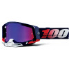 Μάσκα μηχανής motocross 100% RACECRAFT2 REPUBLIC - MIRROR RED/BLUE