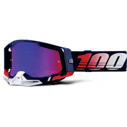 Μάσκα μηχανής motocross 100% RACECRAFT2 REPUBLIC - MIRROR RED/BLUE