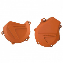 Σετ προστατευτικό καπάκι κινητήρα KTM 450/500 EXC-F/XCF-W 2017-22 ORANGE