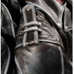Δερμάτινο μπουφάν μηχανής CHOPPER BLACK/GREY thumb