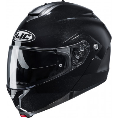 Κράνος μηχανής HJC C91 GLOSS BLACK FLIP-UP