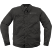 Υφασμάτινο μπουφάν μοτοσυκλέτας ICON UPSTATE MESH CE BLACK thumb