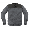 Υφασμάτινο μπουφάν μοτοσυκλέτας ICON UPSTATE MESH CE GREY