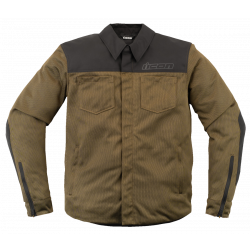 Υφασμάτινο μπουφάν μοτοσυκλέτας ICON UPSTATE MESH CE GREEN