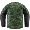 Υφασμάτινο μπουφάν μοτοσυκλέτας ICON HOOLIGAN CE TIGER`S BLOOD GREEN thumb