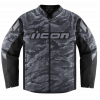 Υφασμάτινο μπουφάν μοτοσυκλέτας ICON HOOLIGAN CE TIGER`S BLOOD GREY