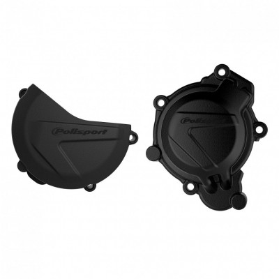 Σετ προστατευτικό καπάκι κινητήρα KTM XC/SX 125/200 2016-18 HUSQ TC 125 2016-18 BLACK Σετ προστατευτικό καπάκι κινητήρα KTM XC/SX 125/200 2016-18 HUSQ TC 125 2016-18 BLACK