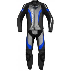 Δερμάτινη φόρμα αναβάτη SPIDI LASER TOURING Black/Blue 2PC