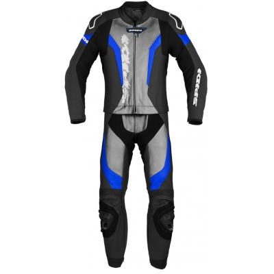 Δερμάτινη φόρμα αναβάτη SPIDI LASER TOURING Black/Blue 2PC