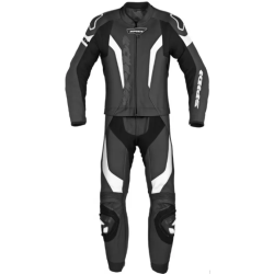 Δερμάτινη φόρμα αναβάτη SPIDI LASER TOURING White/Black SHORT 2PC