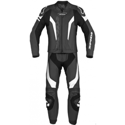 Δερμάτινη φόρμα αναβάτη SPIDI LASER TOURING White/Black SHORT 2PC