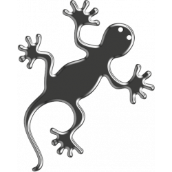 Διακοσμητικό αυτοκόλλητο 3D ONEDESIGN GECO 3DGECOBKP ΜΑΥΡΟ