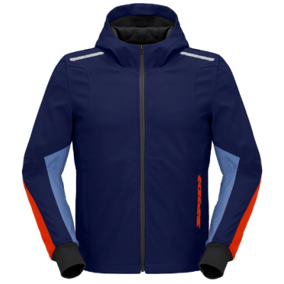Φούτερ μοτοσυκλέτας SPIDI HOODIE ARMOR LIGHT Navy/Red