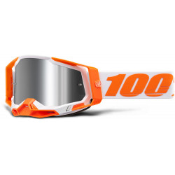 Μάσκα motocross 100% RACECRAFT ORANGE SILVER FLASH