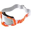 Μάσκα motocross 100% RACECRAFT ORANGE SILVER FLASH thumb