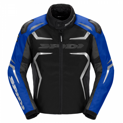 Υφασμάτινο μπουφάν μοτοσυκλέτας SPIDI RACE-EVO H2OUT Black/Blue/Silver