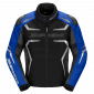 Υφασμάτινο μπουφάν μοτοσυκλέτας SPIDI RACE-EVO H2OUT Black/Blue/Silver thumb