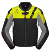 Δερμάτινο μπουφάν μηχανής SPIDI DP PROGRESSIVE HYBRID PERFORATED Black/Fluo thumb