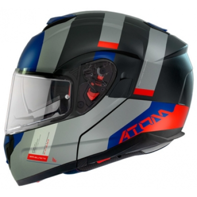 Κράνος μηχανής MT ATOM SV GOREX C12 MATT TITANIUM FLIP-UP
