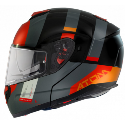 Κράνος μηχανής MT ATOM SV GOREX B4 MATT ORANGE FLIP-UP